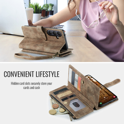 Многофункциональный чехол-кошелек CaseMe 3 in 1 Matte Wallet для Samsung Galaxy S26