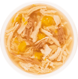 Деревенские лакомства консервы д/кошек «Суп из курицы с уткой и тыквой», пауч 35гр*4шт