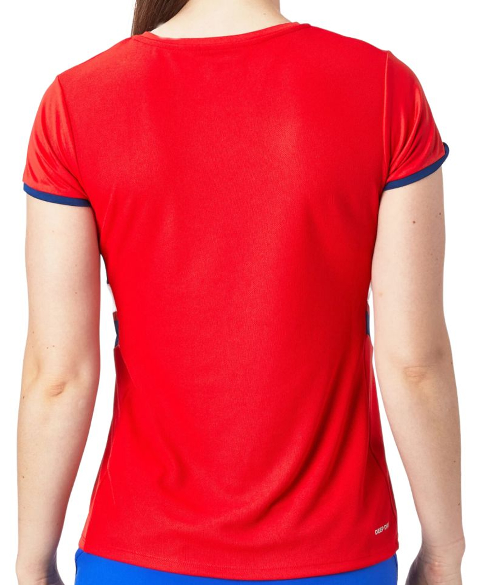 Женская теннисная футболка Lotto Squadra III Tee - flame red