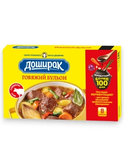 Бульонные кубики "Говяжий бульон" Доширак 80 г * 10 шт