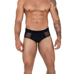 Черные мужские трусы-джоки Caspian Jockstrap (Размер: S) (Цвет: черный)