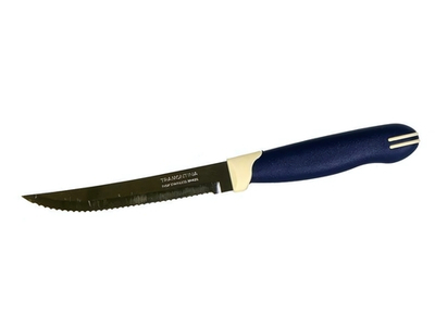Нож для мяса 5" 12,5см Tramontina Multicolor, с зубцами (2шт в блистере)
