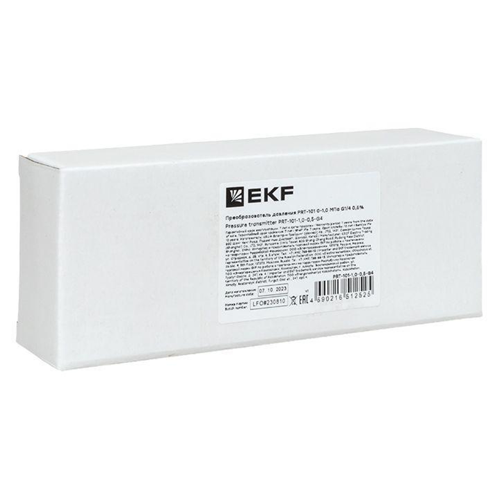 Преобразователь давления PRT-101 0-1.0 MПа G1/4 0.5проц. EKF PRT-101-1.0-0.5-G4