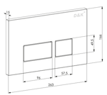 Комплект D&K DS1431605 унитаз DT1436016, инсталляция DI8055119, клавиша смыва DB1439001