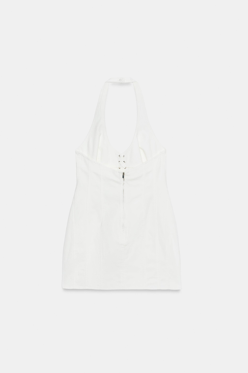 МИНИ-ПЛАТЬЕ ХАЛТЕР СО ШНУРОВКОЙ — ZARA