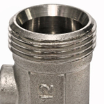 Узел нижнего подключения прямой STOUT - 3/4" (НР/НГ, PN10, Tmax 120°С, раздельный)