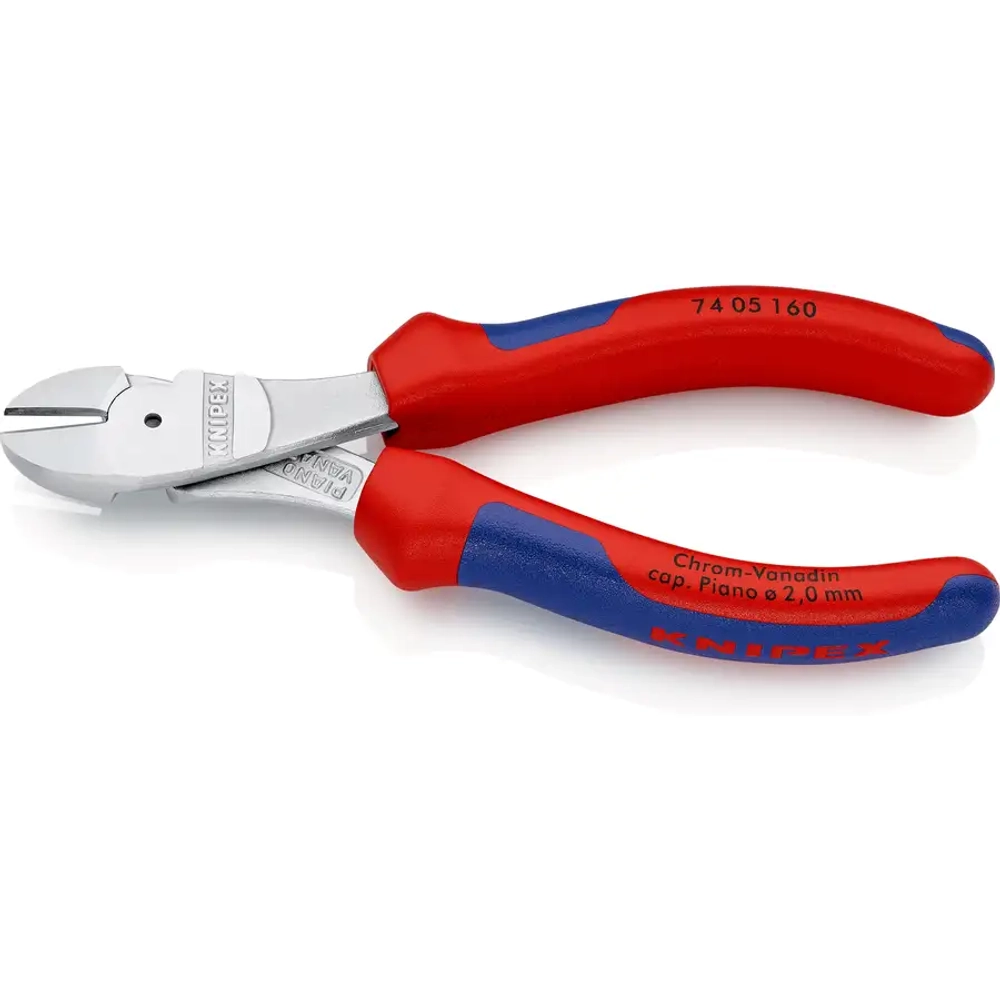Кусачки боковые особой мощности хромированные 160 мм Knipex 74 05 160