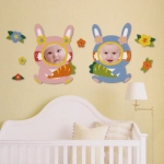Наклейка-фоторамка 30*50см «Zoo-Rabbit» на 2 фото EK-XAT1002