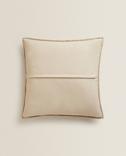 ZARA HOME МЯГКИЙ ЧЕХОЛ ДЛЯ ДЕКОРАТИВНОЙ ПОДУШКИ, БЕЖЕВЫЙ
