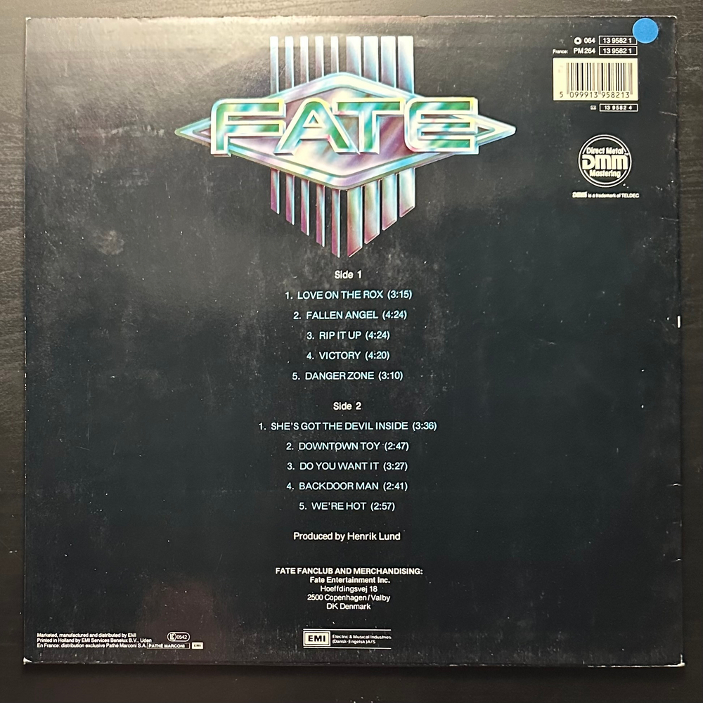 Fate - Fate (Европа 1985г.)