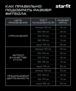 Фитбол GB-108 антивзрыв, 1200 гр, темно-синий, 75 см