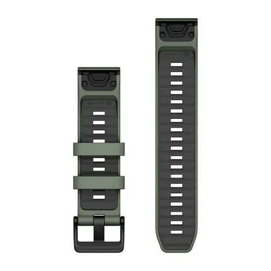 Ремешок Garmin Fenix QuickFit 22 мм, хаки-серый силикон, 010-13392-04