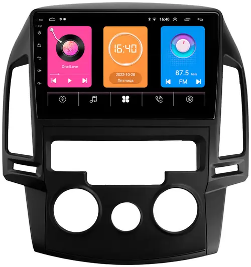 Магнитола для Hyundai i30 2007-2012 (кондиционер) - GT9-9201 на Android 10