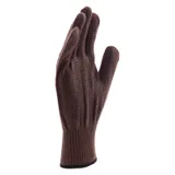 Перчатки трикотажные, акрил, ПВХ гель, "Протектор", коричневый, оверлок Сибртех — фото 3
