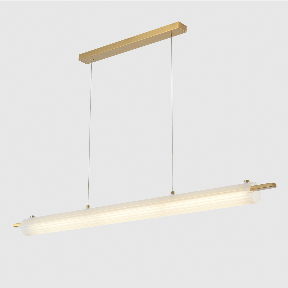 Подвесной светодиодный светильник Crystal Lux TUNNEL SP40 LED BRASS