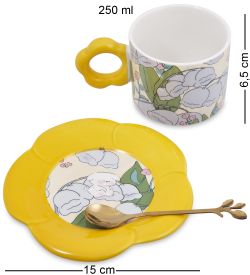 GAEM Art MUG-422/1 Чайная пара «Котенок в подсолнухах»