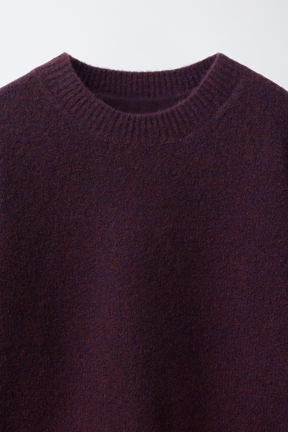 ZARA ОДНОТОННЫЙ СВИТЕР, ЛИЛОВЫЙ