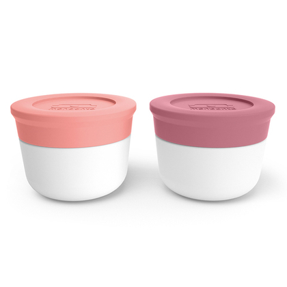 Набор из 2-х соусниц с крышками mb temple, 20 мл, pink flamingo/blush
