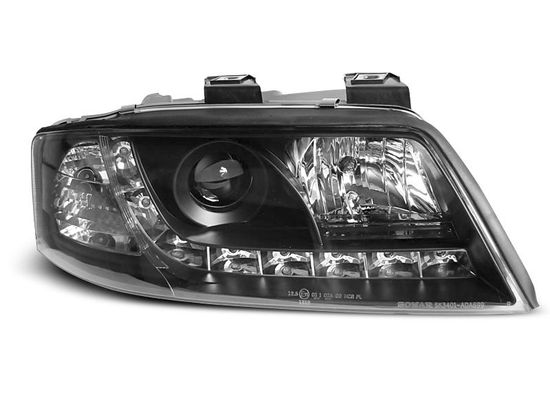Передние фары daylight black для Audi A6 C5