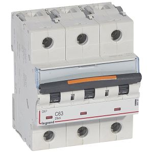 Выключатель автоматический  409787  DX3. 63A. C. 3P. 25kA  Legrand