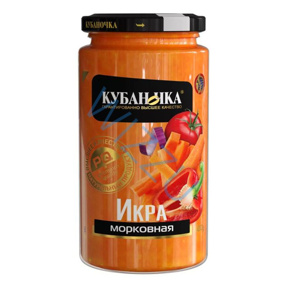 Икра морковная ТМ Кубаночка ст/б 500 гр