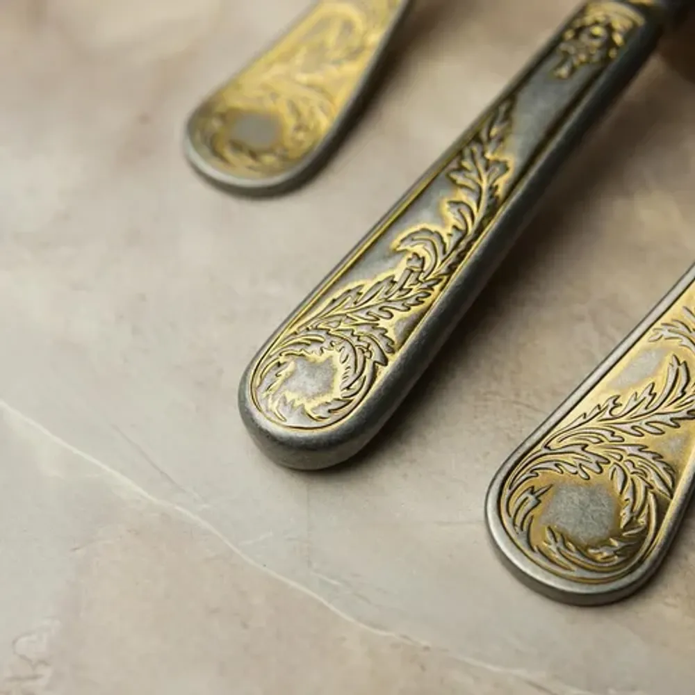 Нож столовый 24,5 см матовый с золотом Lord Vintage Style P.L. Proff Cuisine [12]