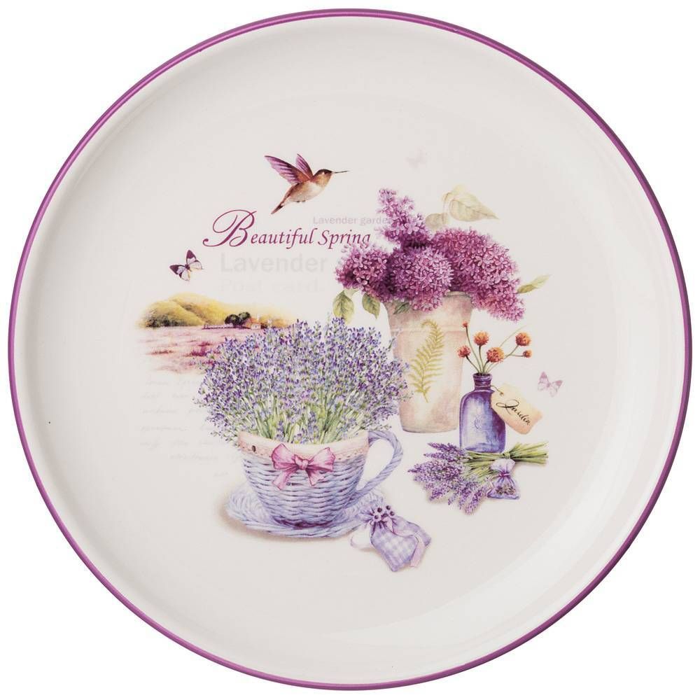 ТАРЕЛКА AGNESS "ЛАВАНДОВАЯ ВЕСНА" 21*2,5 СМ (КОР=24ШТ.)