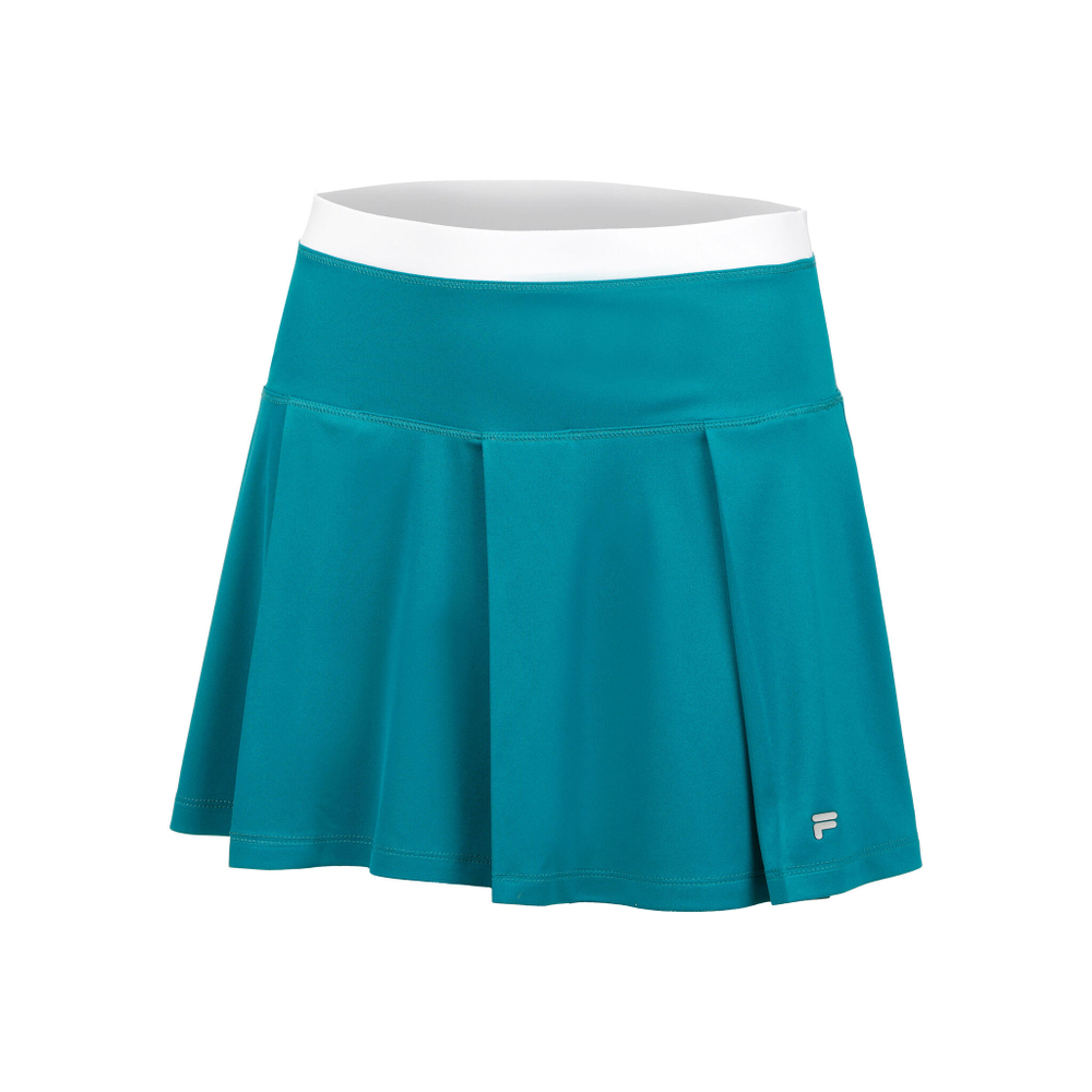 Женская теннисная юбка Fila Georgina Skirt Women - Petrol, White