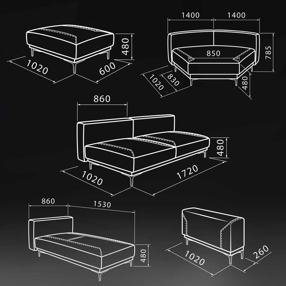 Модульный диван "Дуглас" PREMIUM SOFA