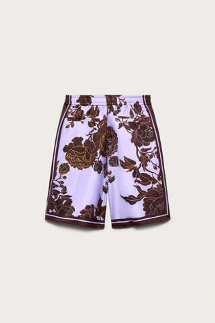ZARA ШОРТЫ СВОБОДНОГО КРОЯ ИЗ 100% ШЕЛКА — LIMITED EDITION, С ПРИНТОМ