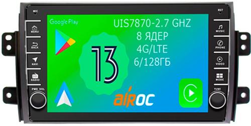 Магнитола для Suzuki SX4 2006-2014 - Airoc AB-3502 (кнопки и крутилки), Android 13, Быстрая, SIM-слот, CarPlay