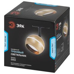 Трековый светильник однофазный ЭРА TR47-GX53 MG под лампу GX53 матовое золото | Однофазные светильники под лампу