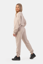 Брюки ICONIC MID-WAIST SWEATPANTS 408 Кремовые
