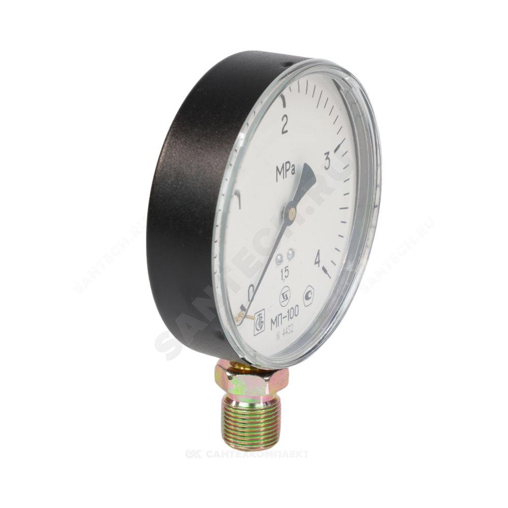 Манометр МП-100 радиальный Дк100мм 0-2,5 МПа кл.1,5 G1/2" ЗАВОД ТЕПЛОТЕХНИЧЕСКИХ ПРИБОРОВ