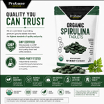 Probase Nutrition, Таблетки из органической спирулины, 12,8 унции