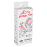 Пудра для игрушек ароматизированная Love Protection Клубника со сливками 30 гр (Цвет: белый)