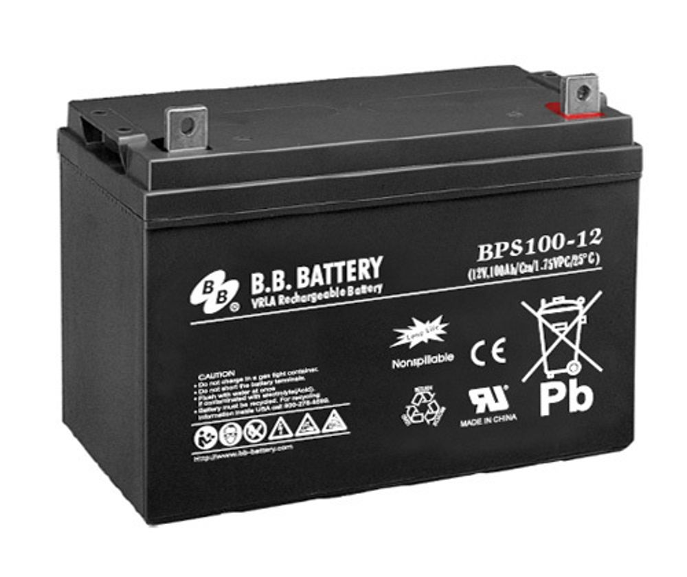 Аккумулятор B.B.BATTERY BPS 100-12 | 100 Ач | 12В AGM