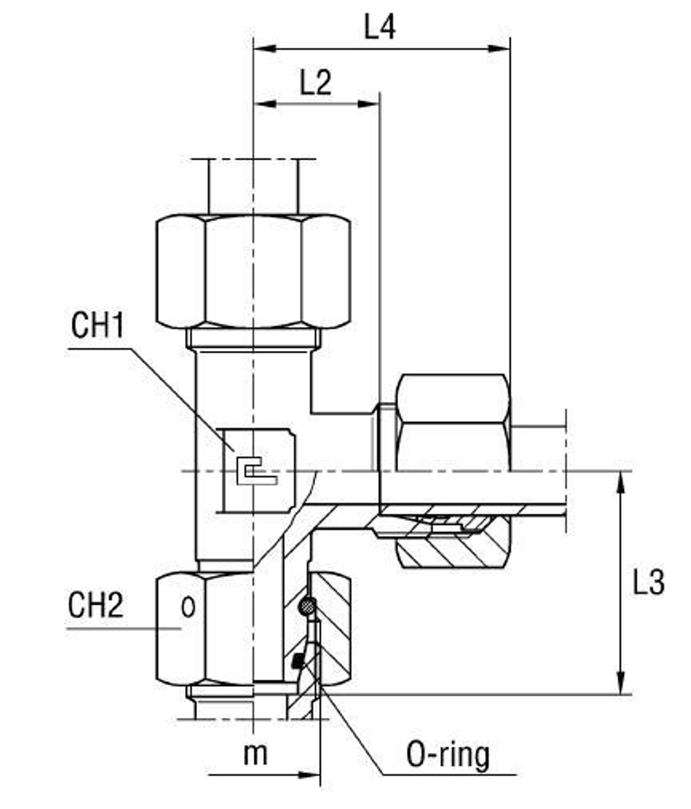 Соединение PNL DS38 52х2 (в сборе)