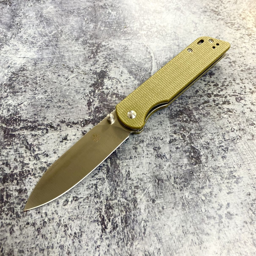 Складной нож QSP QS102-G PARROT, сталь D2, рукоять Микарта