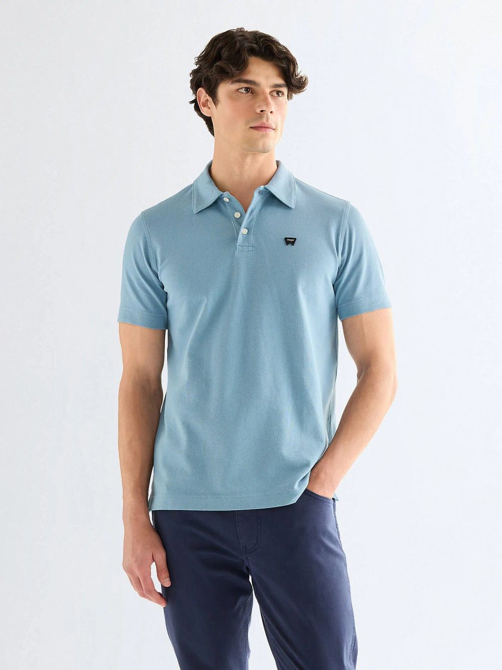 Поло мужское WRANGLER POLO SHIRT CAPTAINS BLUE