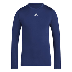 Мужская теннисная футболка с длинным рукавом Adidas Techfit Aeroready Long - tena blue