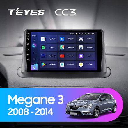 Teyes CC3 9" для Renault Megane 2008-2014