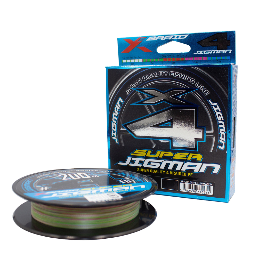Шнур X-Braid Super Jigman x4 200 м 0.148 мм #0.8