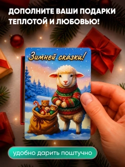 Новогодние магниты на холодильник символ года Овца 2027