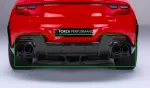 Карбоновый диффузор заднего бампера для Ferrari Purosangue 2023+ Феррари Пуросанг