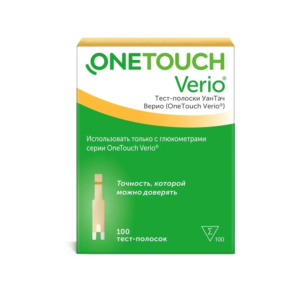Тест-полоски OneTouch Verio 100 шт.(Вантач)