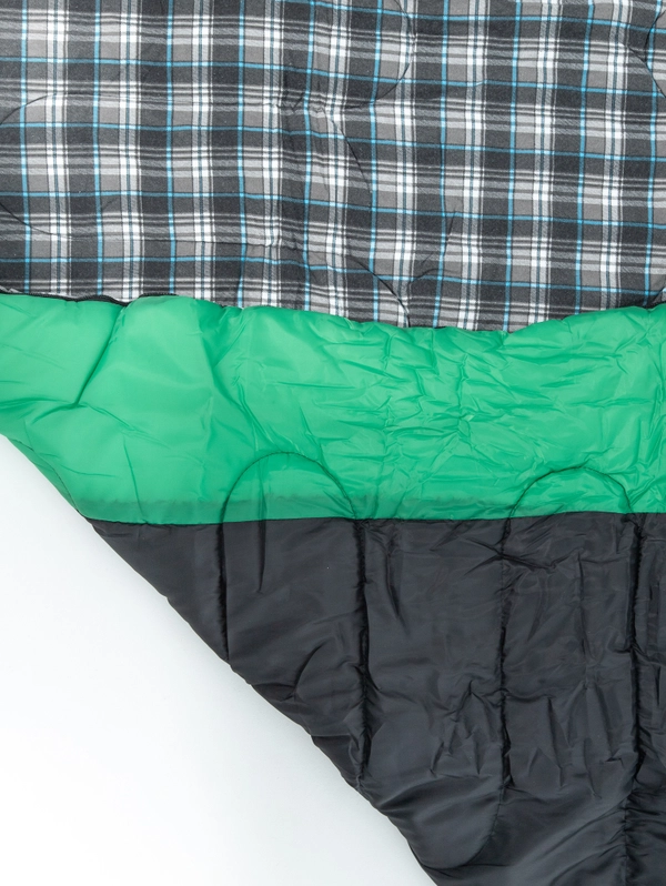 Спальный мешок MAXFORT EXTREME L-zip от -27С(одеяло с подголов фланель 195+35*90см)INDI