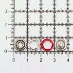 Кнопка рубашечная (джерси) открытая ⌀9.5 мм, ≈144 шт, МЕТАЛЛ, эмаль, 162 красный матовый, NEW STAR