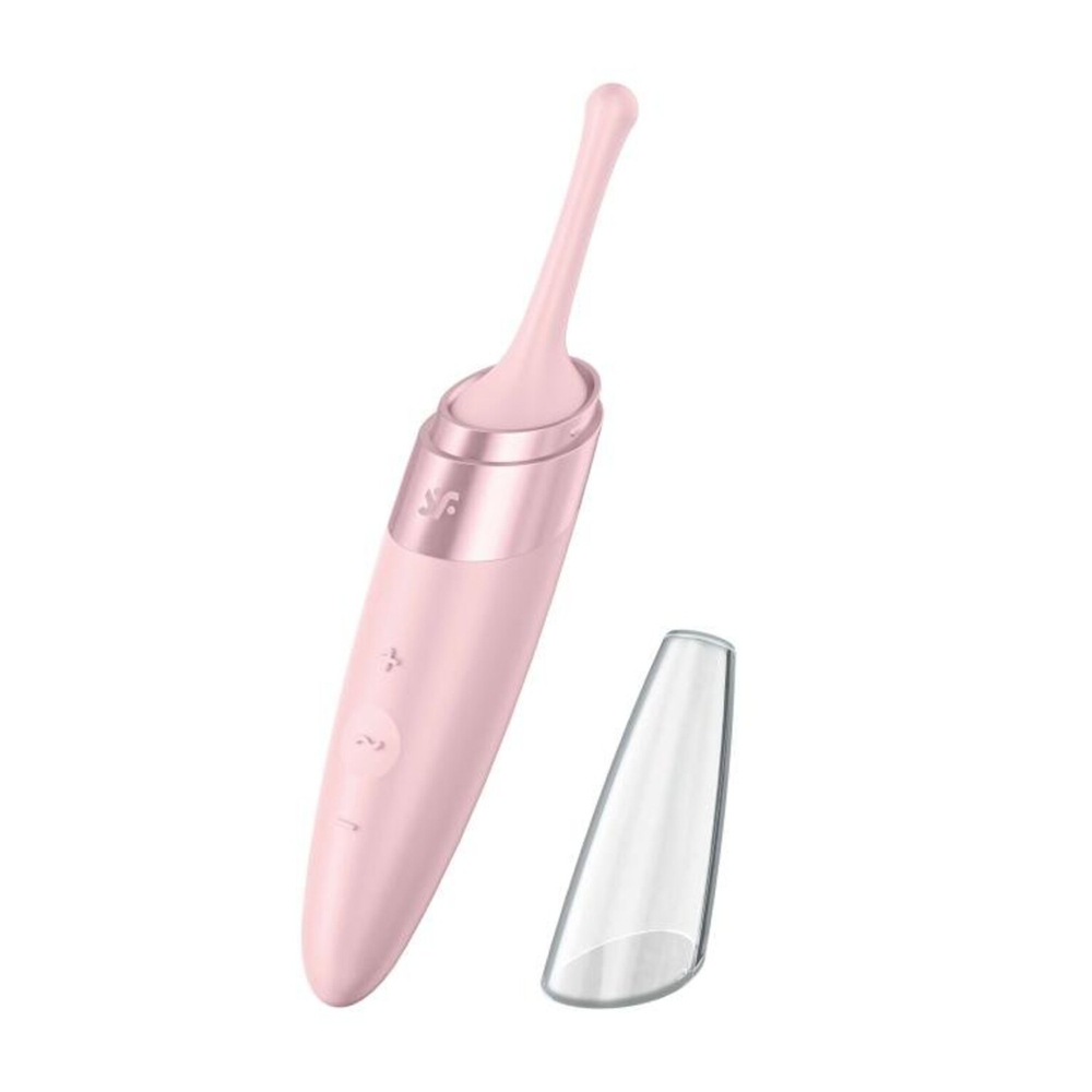 Перезаряжаемый точечный вибромассажер Satisfyer Twirling Delight, ягодный
