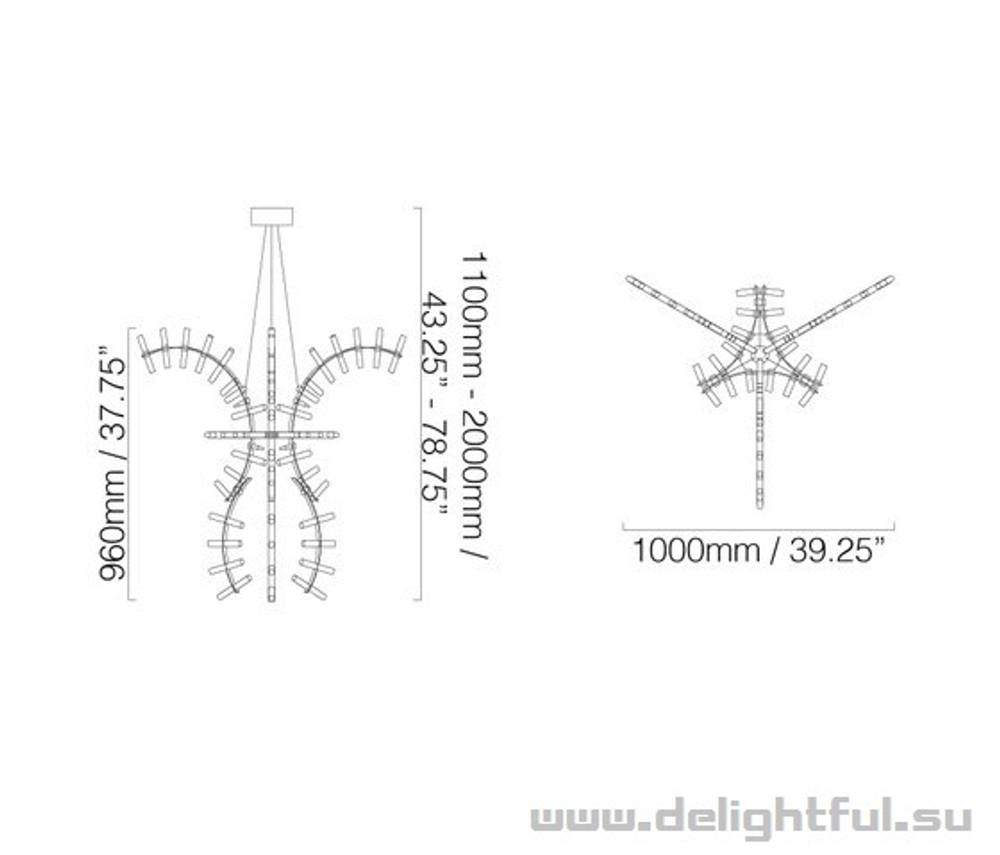 Flexus Pendant by Baroncelli